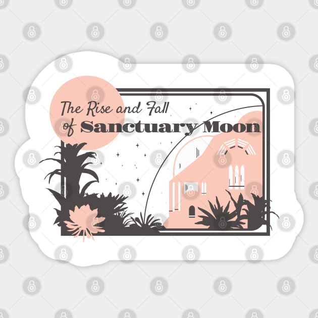 Sanctuary Moon in Pink Sticker by King Lewis